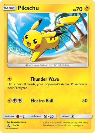 Image of Pikachu (SM81) [Sun & Moon: Black Star Promos]