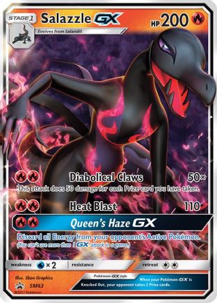 Image of Salazzle GX (SM63) [Sun & Moon: Black Star Promos]