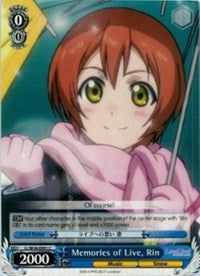 Image of Memories of Live, Rin (LL/W34-E091 C) [Love Live! Vol. 2]