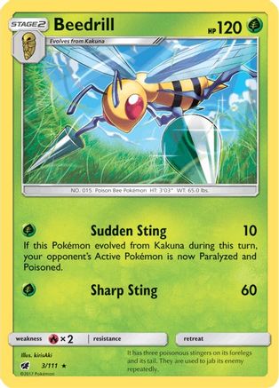 Image of Beedrill (3/111) [Sun & Moon: Crimson Invasion]