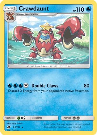 Image of Crawdaunt (25/111) [Sun & Moon: Crimson Invasion]