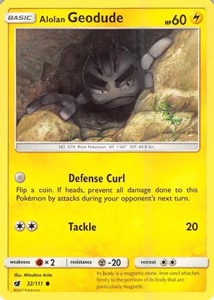 Image of Alolan Geodude (32/111) [Sun & Moon: Crimson Invasion]