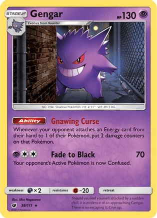 Image of Gengar (38/111) [Sun & Moon: Crimson Invasion]