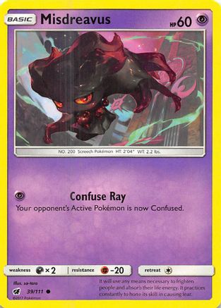 Image of Misdreavus (39/111) [Sun & Moon: Crimson Invasion]