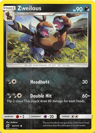 Image of Zweilous (61/111) [Sun & Moon: Crimson Invasion]