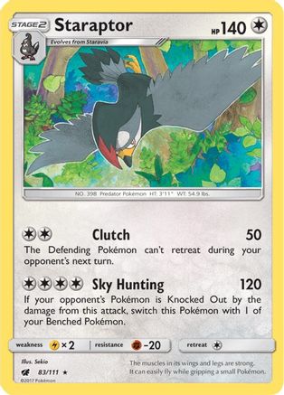 Image of Staraptor (83/111) [Sun & Moon: Crimson Invasion]