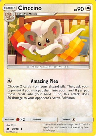 Image of Cinccino (86/111) [Sun & Moon: Crimson Invasion]