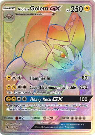 Image of Alolan Golem GX (113/111) [Sun & Moon: Crimson Invasion]