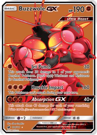 Image of Buzzwole GX (104/111) [Sun & Moon: Crimson Invasion]