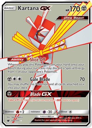 Image of Kartana GX (106/111) [Sun & Moon: Crimson Invasion]