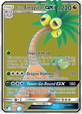 Image of Alolan Exeggutor GX (107/111) [Sun & Moon: Crimson Invasion]