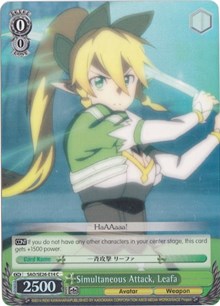 Image of Simultaneous Attack, Leafa (SAO/SE26-E14 C) (Parallel Foil) [Sword Art Online II Vol.2]