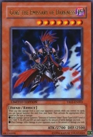 Image of Gorz the Emissary of Darkness [YR01-EN003] Ultra Rare