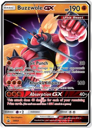 Image of Buzzwole GX (SM69) [Sun & Moon: Black Star Promos]
