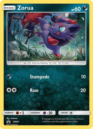 Image of Zorua (SM83) [Sun & Moon: Black Star Promos]