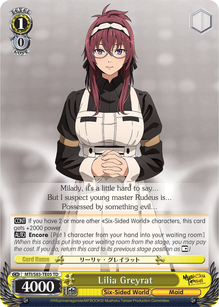 Image of Lilia Greyrat (MTI/S83-TE05 TD) [Mushoku Tensei: Jobless Reincarnation]
