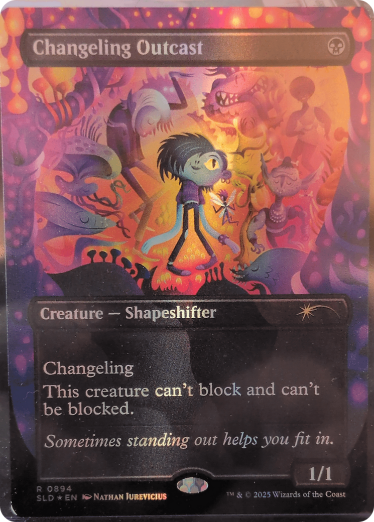 Image of Changeling Outcast (Rainbow Foil) [Secret Lair Drop Series]