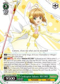 Image of Cardcaptor Sakura: RECORD (CCS/WX01-034S SR) [Cardcaptor Sakura: Clear Card]