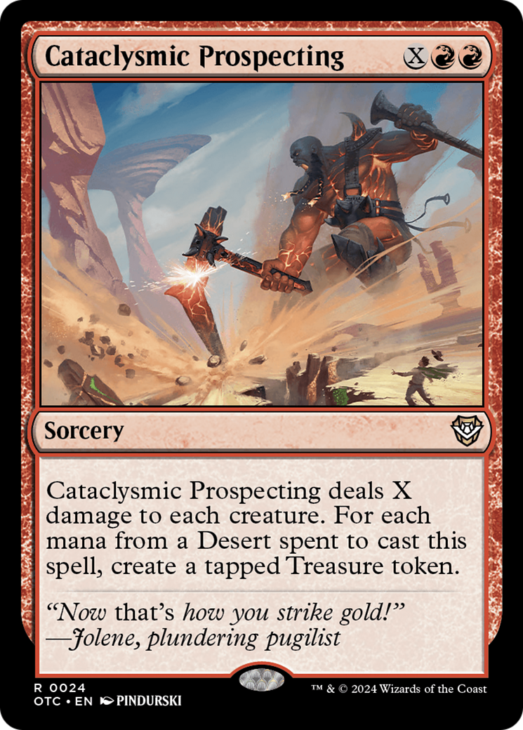 Image of Cataclysmic Prospecting [Outlaws of Thunder Junction Commander]