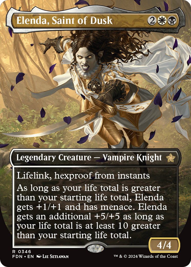 Image of Elenda, Saint of Dusk (Borderless) [Foundations]