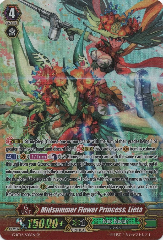 Midsummer Flower Princess, Lieta (G-BT12/S08EN) [Dragon King's Awakening]