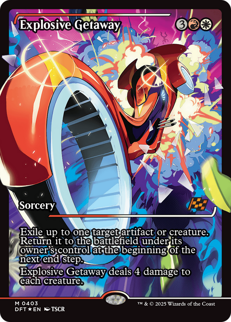 Image of Explosive Getaway (Showcase) [Aetherdrift]