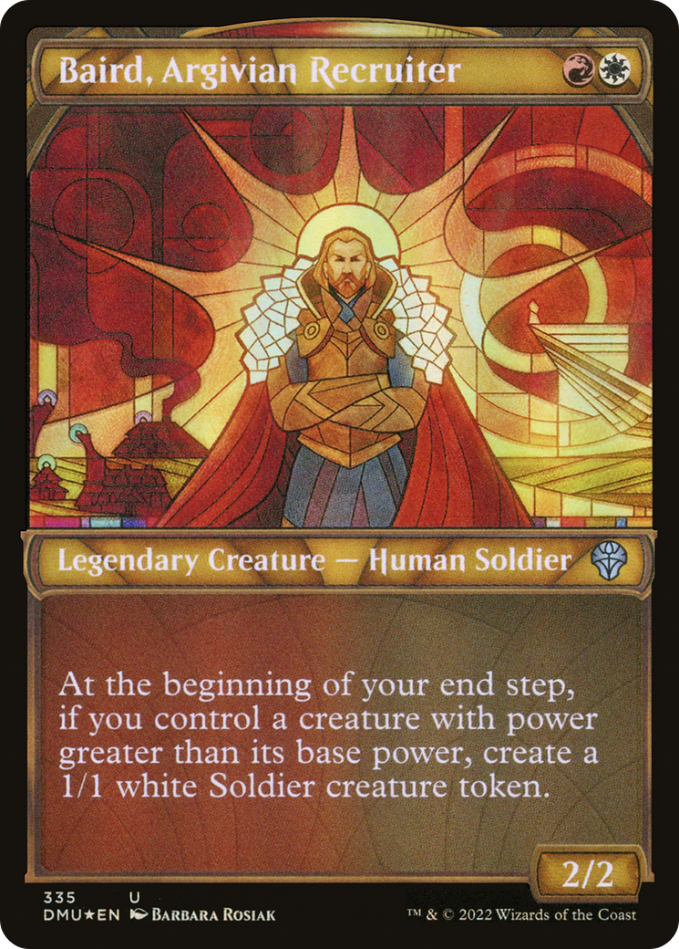 Image of Baird, Argivian Recruiter (Showcase Textured) [Dominaria United]