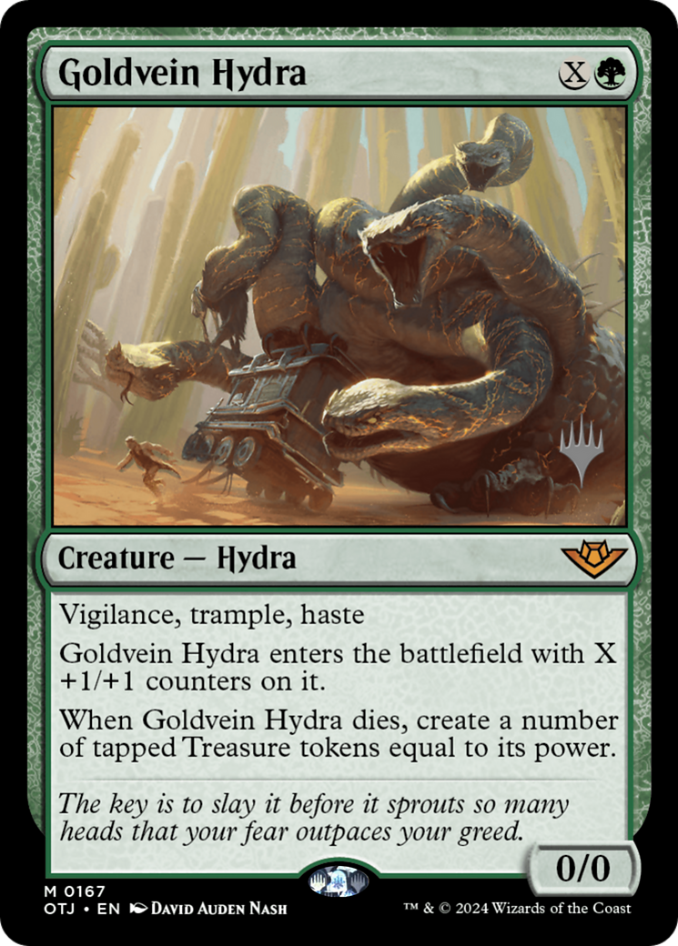 Image of Goldvein Hydra (Promo Pack) [Outlaws of Thunder Junction Promos]