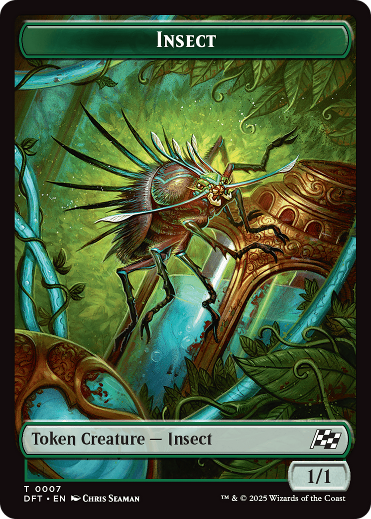 Image of Insect // Elephant Double-Sided Token [Aetherdrift Tokens]