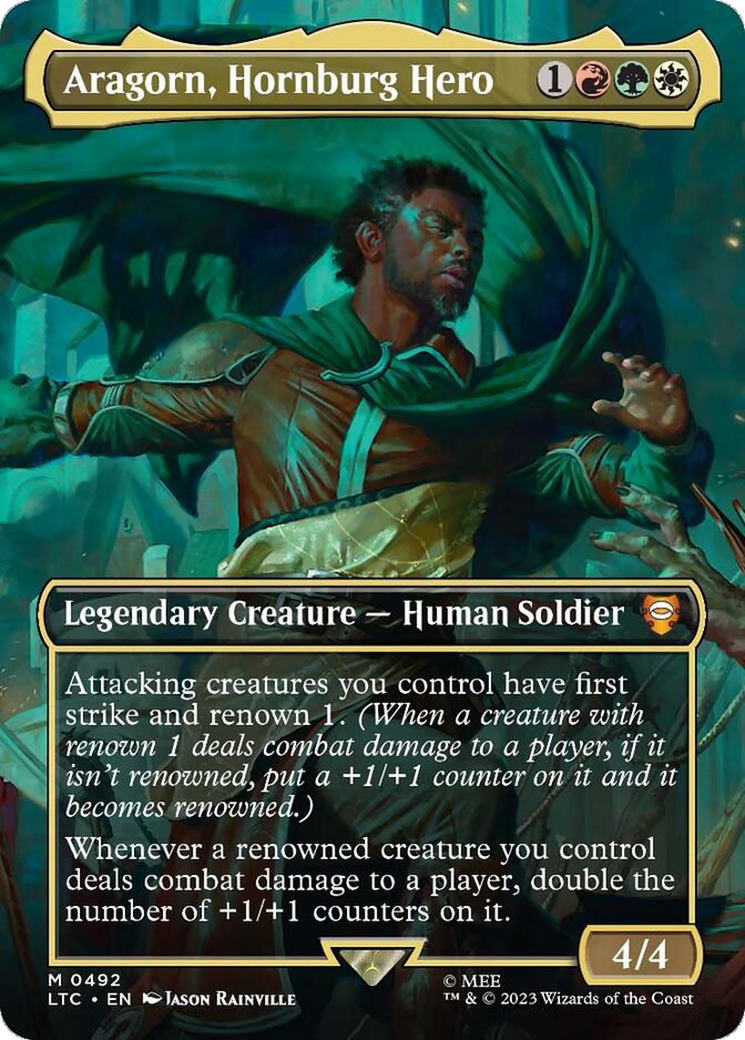 Image of Aragorn, Hornburg Hero (Borderless) [The Lord of the Rings: Tales of Middle-Earth Commander]