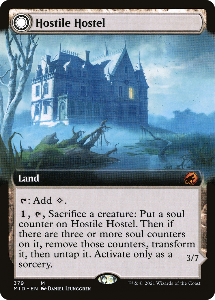 Image of Hostile Hostel // Creeping Inn (Extended Art) [Innistrad: Midnight Hunt]