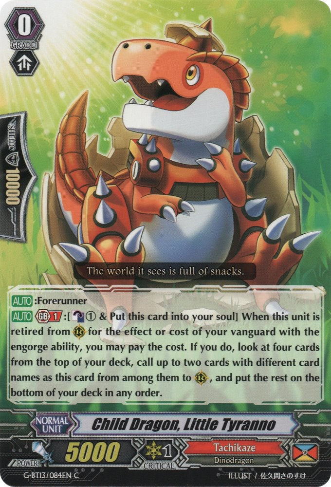 Image of Child Dragon, Little Tyranno (G-BT13/084EN) [Ultimate Stride]