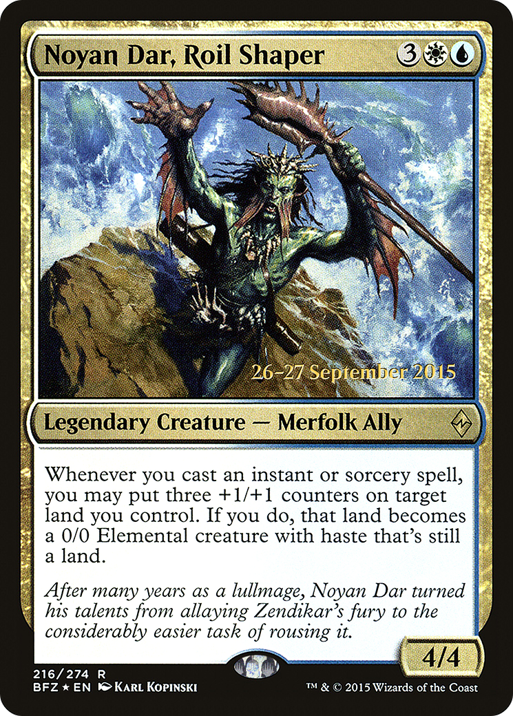 Image of Noyan Dar, Roil Shaper [Battle for Zendikar Prerelease Promos]