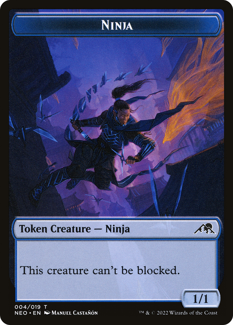 Image of Ninja Token [Kamigawa: Neon Dynasty Tokens]