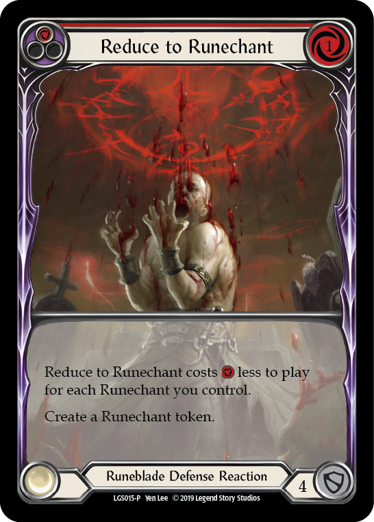 Image of Reduce to Runechant (Red) [LGS015-P] (Promo)  1st Edition Normal