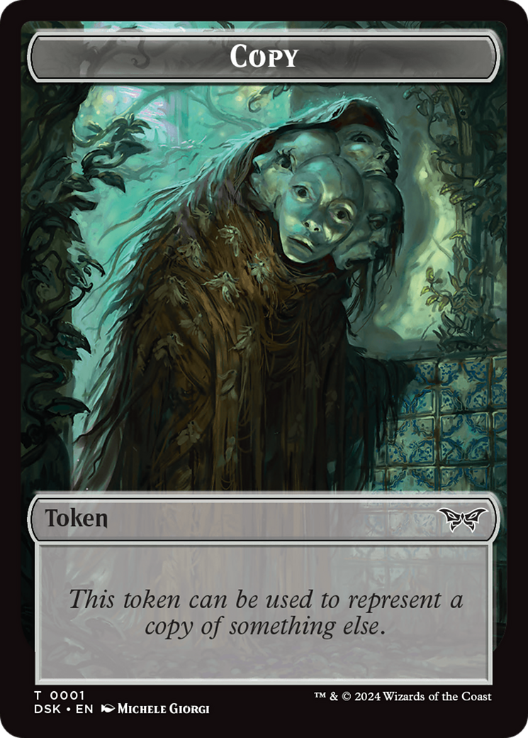 Image of Horror // Copy Double-Sided Token [Duskmourn: House of Horror Tokens]