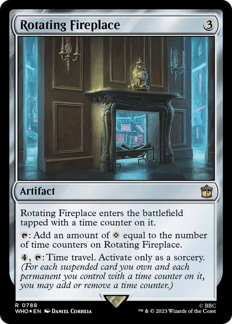 Image of Rotating Fireplace (Surge Foil) [Doctor Who]