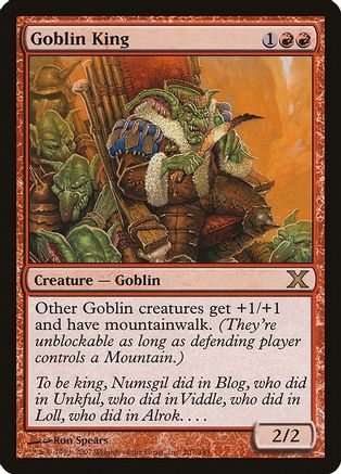 Image of Goblin King (10E-207) - 10th Edition