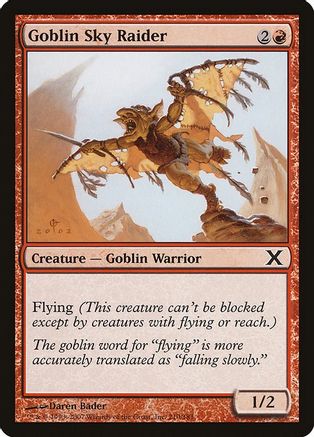 Image of Goblin Sky Raider (10E-210) - 10th Edition Foil