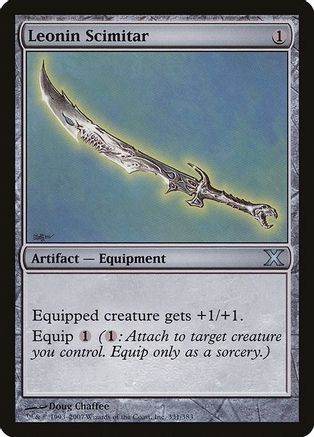 Image of Leonin Scimitar (10E-331) - 10th Edition Foil