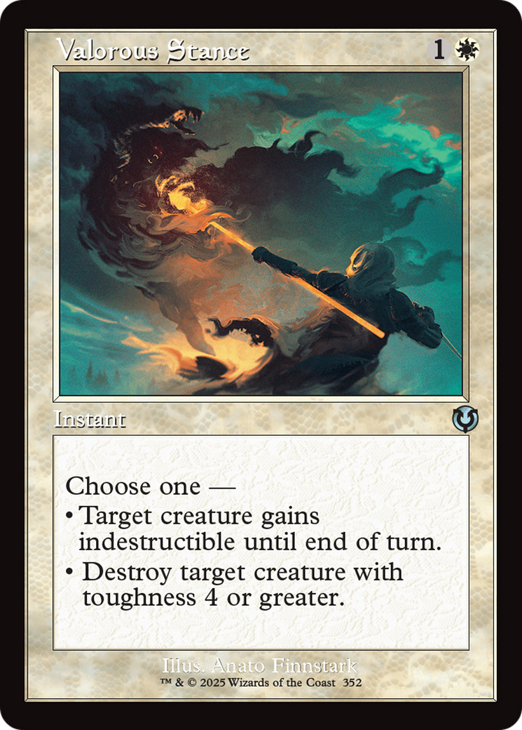 Image of Valorous Stance (Retro Frame) [Innistrad Remastered]