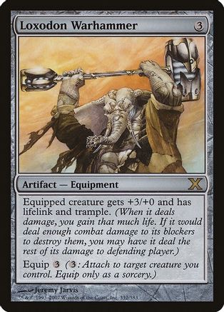 Image of Loxodon Warhammer (10E-332) - 10th Edition Foil