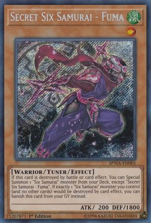 Image of Secret Six Samurai - Fuma [SPWA-EN001] Secret Rare