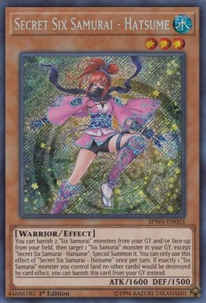 Image of Secret Six Samurai - Hatsume [SPWA-EN003] Secret Rare