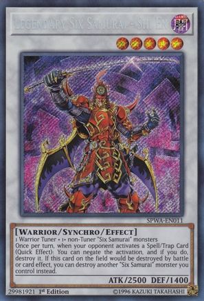 Image of Legendary Six Samurai - Shi En [SPWA-EN011] Secret Rare