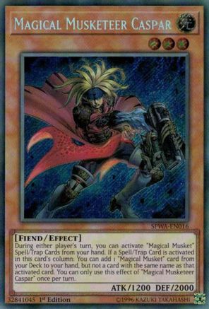 Image of Magical Musketeer Caspar [SPWA-EN016] Secret Rare