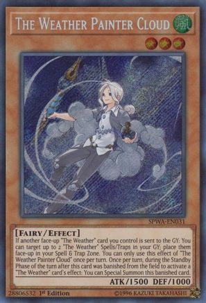 Image of The Weather Painter Cloud [SPWA-EN031] Secret Rare
