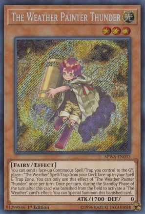 Image of The Weather Painter Thunder [SPWA-EN033] Secret Rare