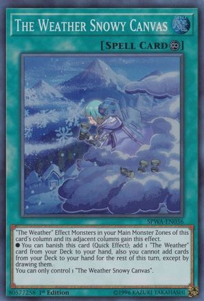 Image of The Weather Snowy Canvas [SPWA-EN036] Super Rare