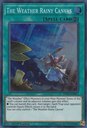 Image of The Weather Rainy Canvas [SPWA-EN037] Super Rare